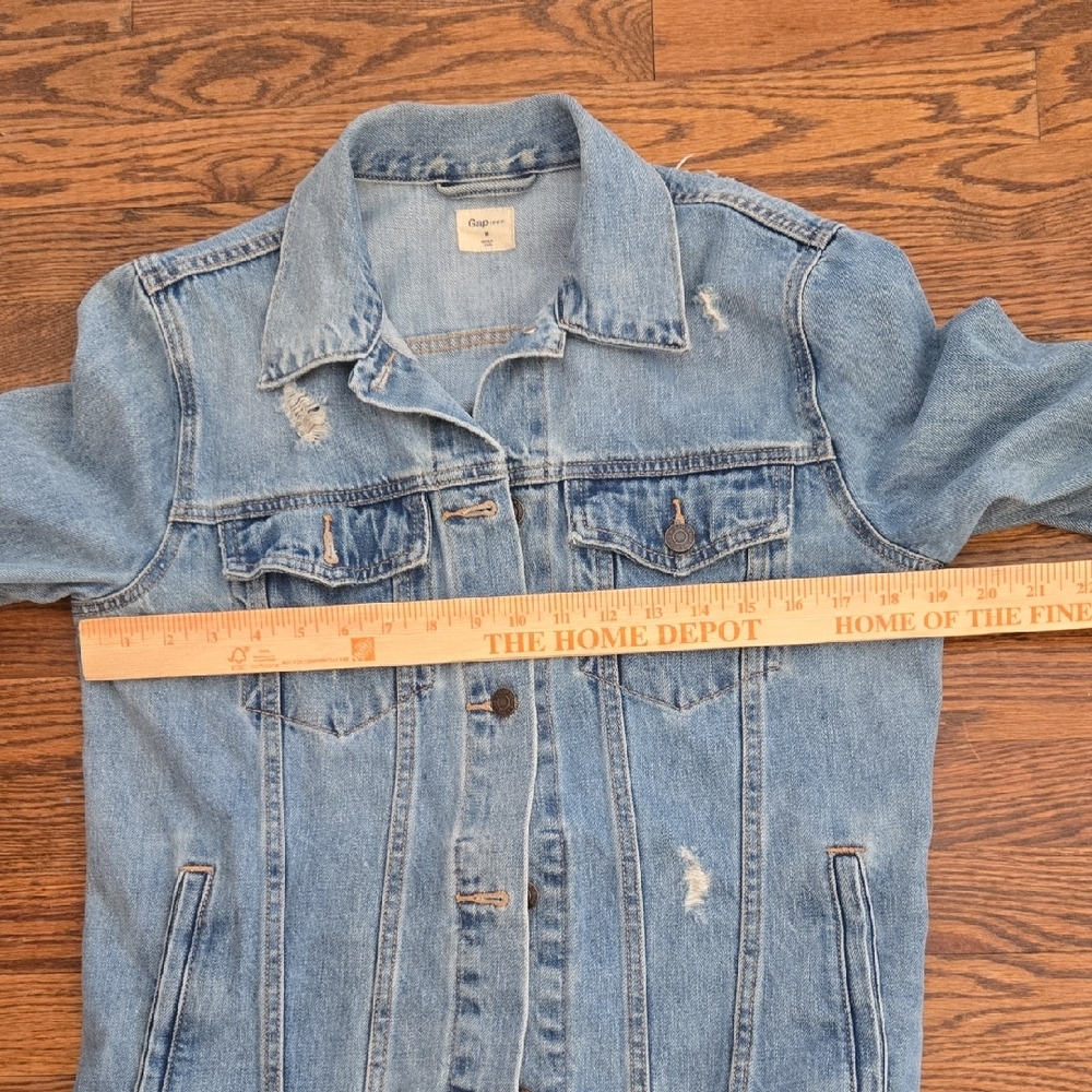 Gap 1969 Blue Denim Jacket Womens Sz Medium EUC - Picture 8 of 10